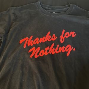 Long sleeve T shirt with red print